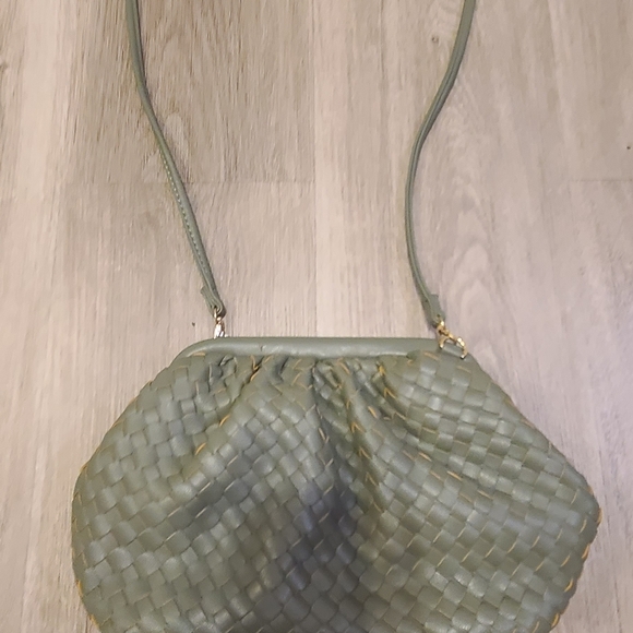 Urban Expressions Handbags - Urban Expressions Olive Woven Shoulder Bag